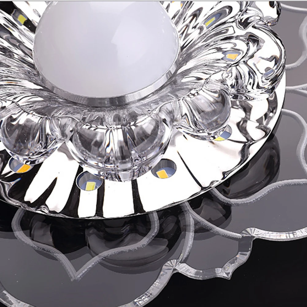 현대 크리스탈 통로 LED 천장 조명 복도 조명 꽃 모양 표면 탑재 발코니 베란다 복도 거실