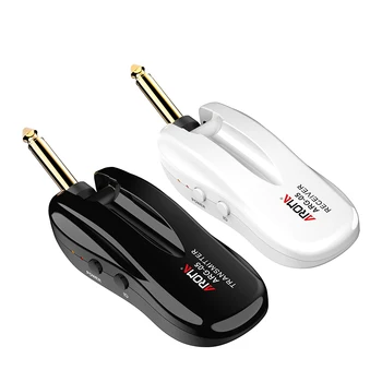 

AROMA ARG-05 Wireless Guitar Audio Transmission System Transmitter Receiver Built-in Rechargeable115 Feet Transmission Distance