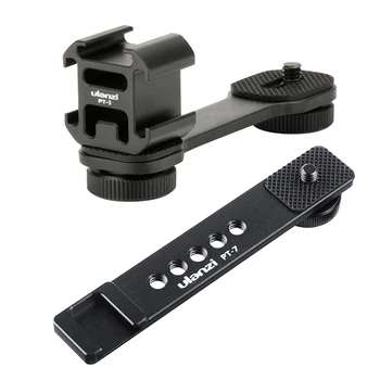 

Ulanzi 1Pcs Pt-3 Extention Bar W 3 Cold Shoe Mounts & 1Pcs Pt-7 Cold Shoe Stand Bracket Extension Plate with Screw