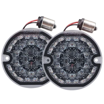 

Rear LED Turn Signal Flat Smoke Lens 1156 Base Bright Red Lamp for Motorcycle Road Glide Road Softail Ultra Classic Ultra Limite
