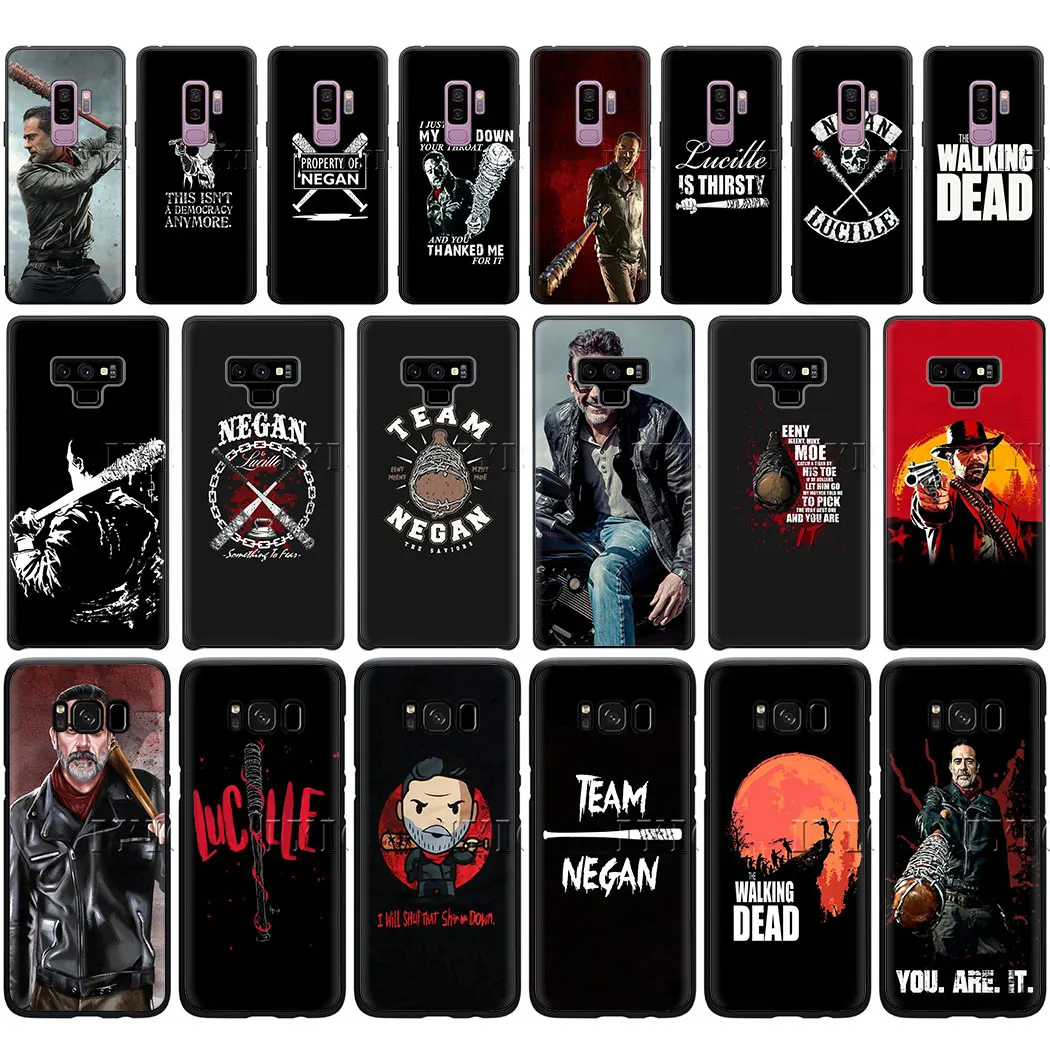 Negan с изображениями из сериала Ходячие мертвецы мягкий чехол для телефона samsung