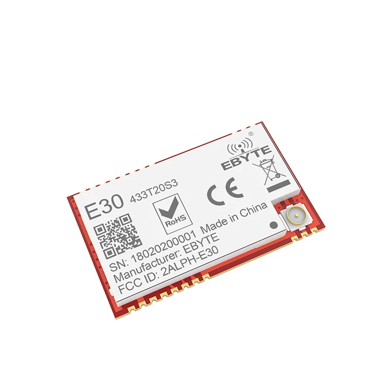 E30-433T20S3 дальний UART SI4438 433 МГц 100 мВт IoT беспроводной приемопередатчик 433 мгц приемник IPEX модуль с отверстиями для штампов