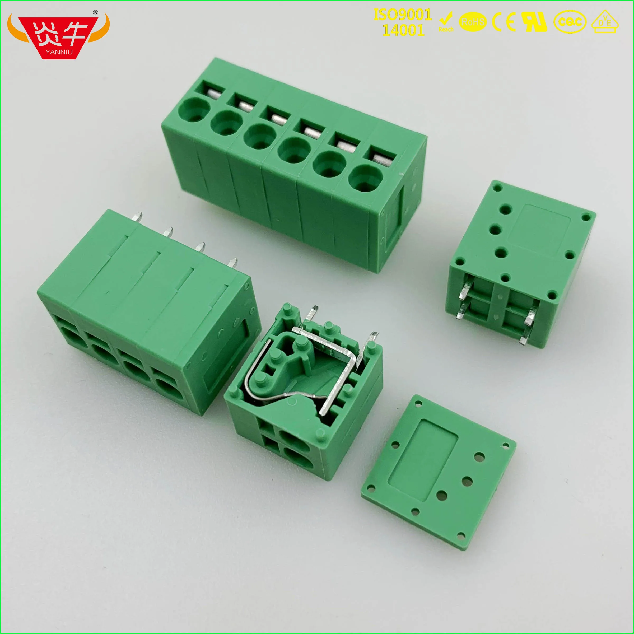 KF205V 5,0 2P~ 12P PCB Пружинные клеммные блоки DG271V 5,0 мм 2PIN~ 12PIN SPT 2,5/2-V-5, 0 1991095 Феникс контакт DEGSON KEFA