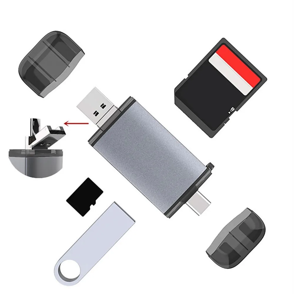 USB 3,0 SD устройство для чтения карт памяти SDHC SDXC MMC Micro Mobile T-FLASH разъем Высокоскоростной считыватель карт памяти