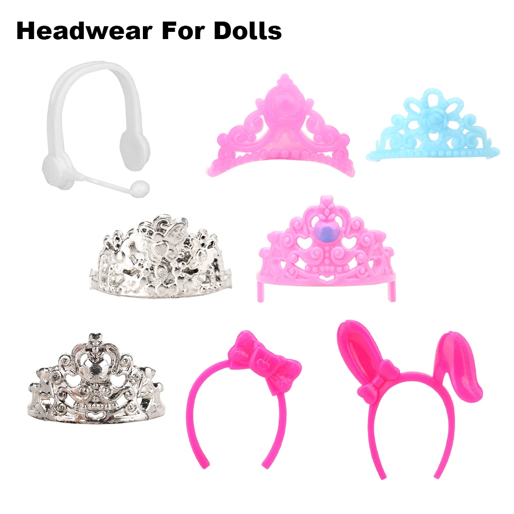 

Fashion Beautiful 40 Items/Set Doll Accessories Random Pick hoes glasses For Barbie Girl Doll make up dressing DIY birthday gift