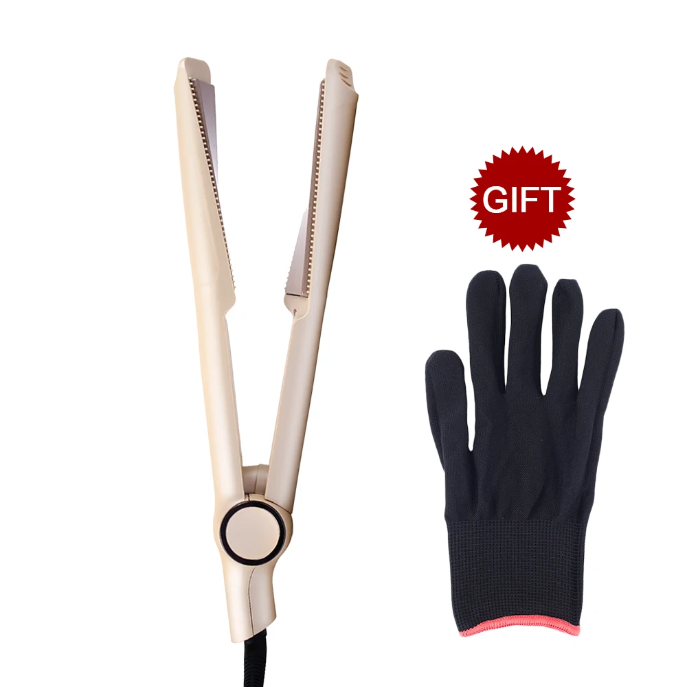 

Professional 2 in 1 Twist Hair Curling & Straightening Iron Hair Straightener Hair Curler Wet & Dry Flat Iron Hair Styler free