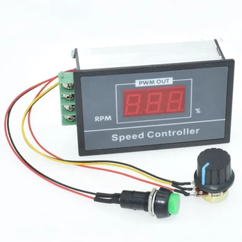 

30A DC 6-60V Digital LED Display PWM DC Motor Controller Speed Regulator 12V 24V