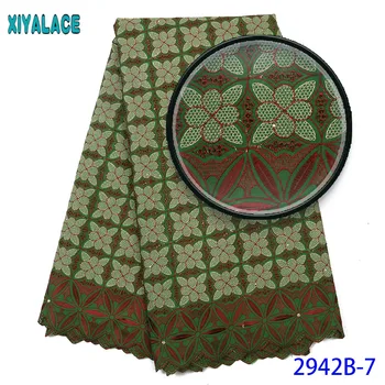 

Latest Lace Fabric Swiss Lace High Quality African Cotton Lace Fabric Man Swiss Voile Lace In Switzerland For African 2942b