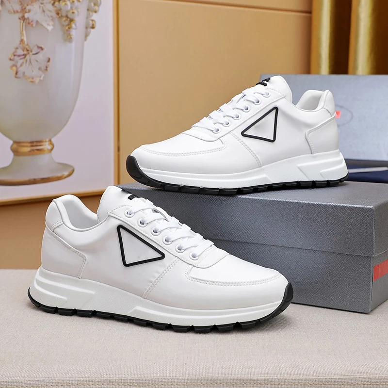 2021 Luxury Designer Mixed Colors Running Shoes Men Lace Up Platform High-Top Sneakers Real Leather Outdoor Jogging Sport | Спорт и