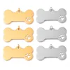 5Pcs/Lot Custom New Stainless Steel Dog Bone Hollow Pet Paw Tag Puppy Pendant Charm Accessories Jewelry Findings Wholesales 1
