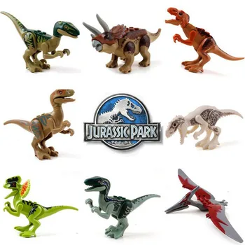 

8Pcs/Set Jurassic World Mini Joint Dinosaurs Toy Action Anime Figure Toys Mini Brick Figures Toy For Children Boys Girls Gift