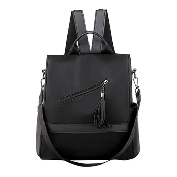 

New Fashion Backpack Women Large Capacity PU Leather Zipper School Bag Backpack Travel Bag Student Sac a dos