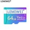 LEMIWEI Memory Card 128GB Flash Card 64GB Blue Purple Color 32GB TF Card 16GB U3 C10 High Speed V30 For Camera Car Dash Camera ► Photo 3/5