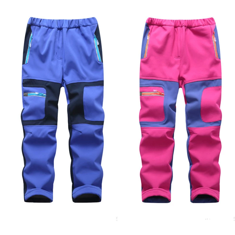 

Boys Girls Ski Pants Winter Skiing Trekking Trousers Warm Fleece Children Kids Snow Softshell Trousers Snowboard Hiking Pants