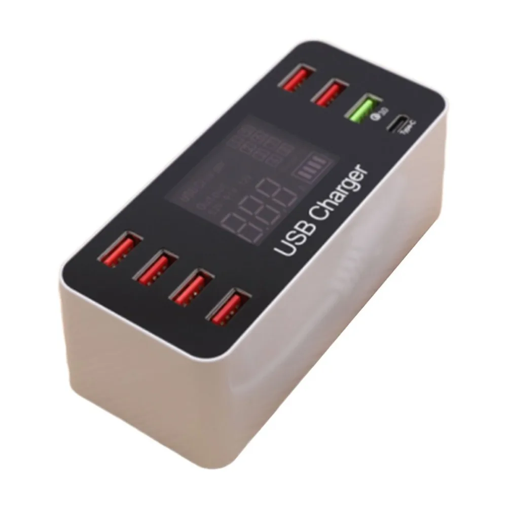 8 портов мульти быстрое USB зарядное устройство Быстрая зарядка 3,0 несколько USB зарядная станция для телефона универсальное usb-хаб зарядное устройство QC 3,0
