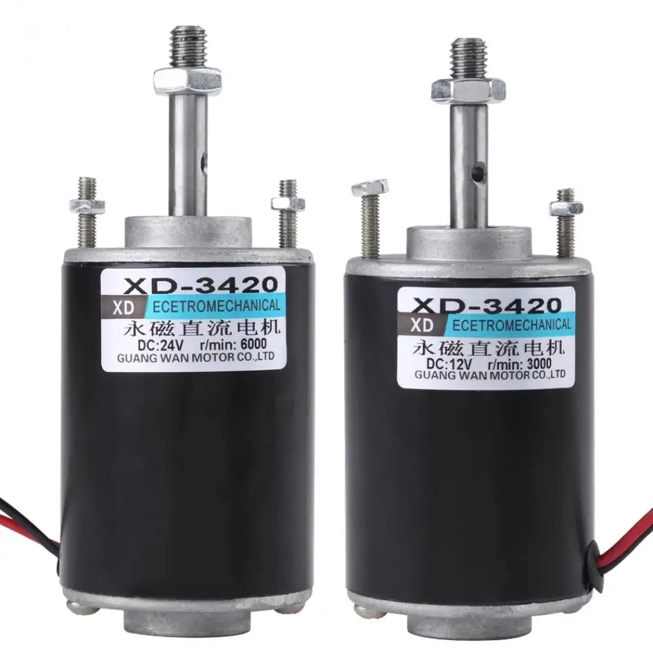 

DC Electric Motor Permanent Magnet Motor 12/24V 30W High Speed CW/CCW Permanent Magnet Motor For DIY Mechanical Equipment