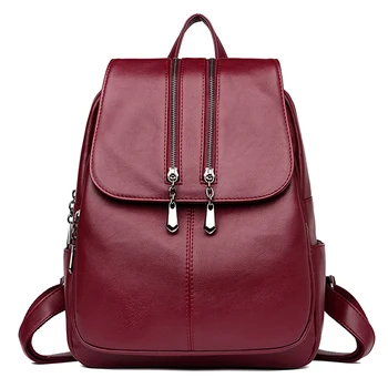 

Designer Backpacks Women High Quality Soft Leather Anti Theft Backpack Lady Casual Travel Backpack Girls Bagpack Sac A Dos Femme