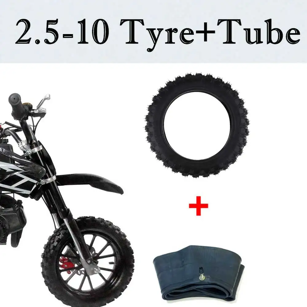 Black 2.50-10 2.50x10 Rubber Tire & Inner Tube Set For CRF50 XR50 PW50 Fits for Yamaha PW50 Black 2.50-10 2.50x10 Rubber Tire & Inner Tube Set For CRF50 XR50 PW50 Fits for Yamaha PW50