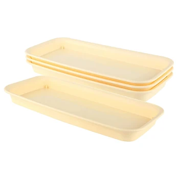 

Plastic Plant Flower Pot Tray 12 Inches Beige, Each Set of 4, Flower Pot Tray, Used for Succulent Flower Pots
