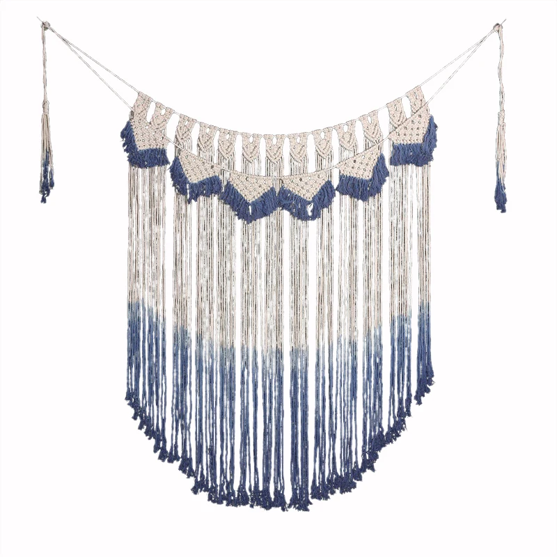 

Promotion! Large Macrame Wall Hanging Wall Tapestry Boho Wedding Decor Lace Backdrop Bohemian Yarn Dorm Decor - Macrame