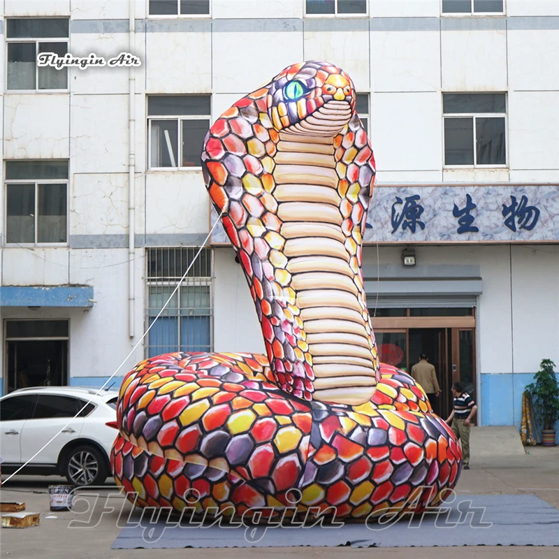4m/6m Giant Inflatable Snake Customized Animal Model Colorful Python ...