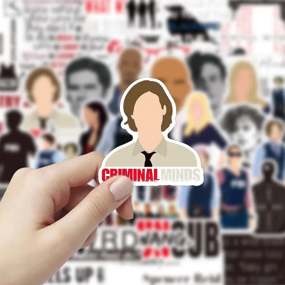 

50PCS TV Show Criminal Minds Stickers DIY Luggage Laptop Phone Guitar Skateboard Car Cool Sticker Decals Joke Toy Gift for Kid