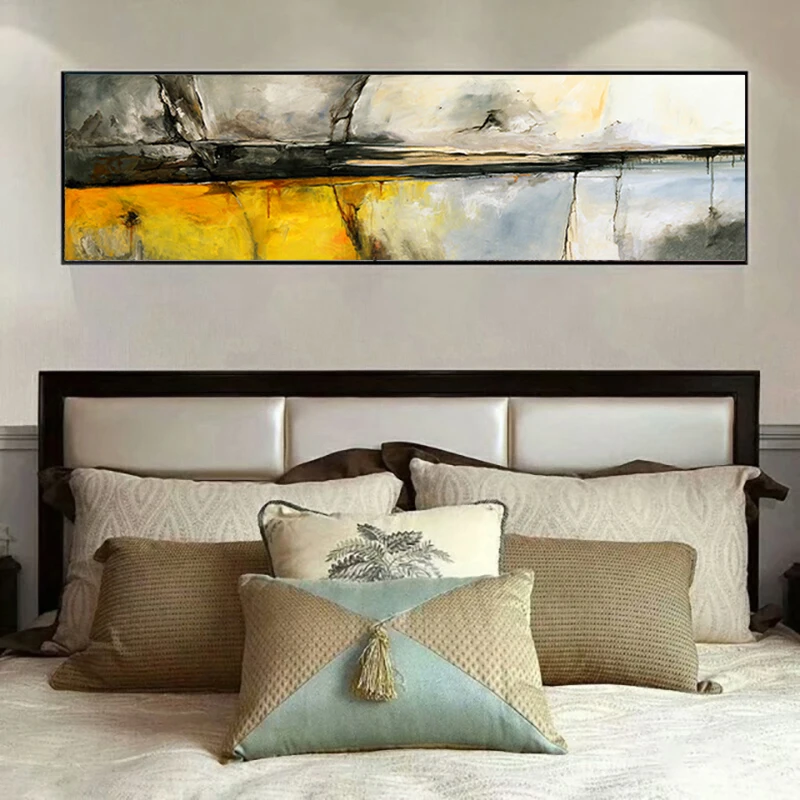 

YukeArt Printed Oil Painting Canvas Prints For Living Room Wall Modern Decorative Pictures Abstract Art Painting No Frame