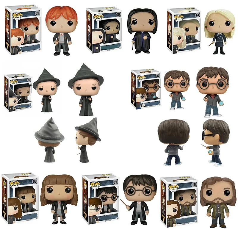 Funko Pop Snape, Luna, Dobby, Рон Уизли проф. Квирре фигурки кукол коллекция рисунок на день рождения Рождественский подарок