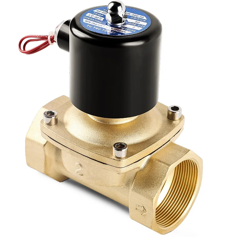 Elettrovalvola Solenoide In Ottone 1/2" 220V CA - Normalmente Chiusa Per Controllo Acqua