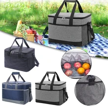Portable Large Thermal Cooler Bag Insulated Leak-proof Thermal Insulated Lunch Box Tote Cooler Bag for Camping Outdoor Activitie