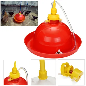 

Thick Chicken Duck Goose 1set bell type Type Automatic broiler turkey farm Waterer Drinker farming equipment animals cocks agro