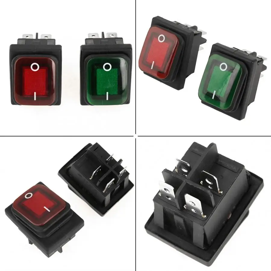 4 шт./компл. кулисный переключатель 220V Pin 2 положение ВКЛ ВЫКЛ Водонепроницаемый
