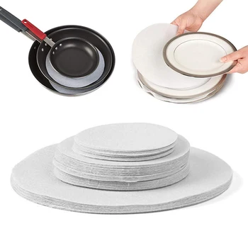 

24pcs/Lot Soft Felt Plate Dividers China Storage Separator Protectors for Porcelain Glass Dinnerware Kitchen Supplies