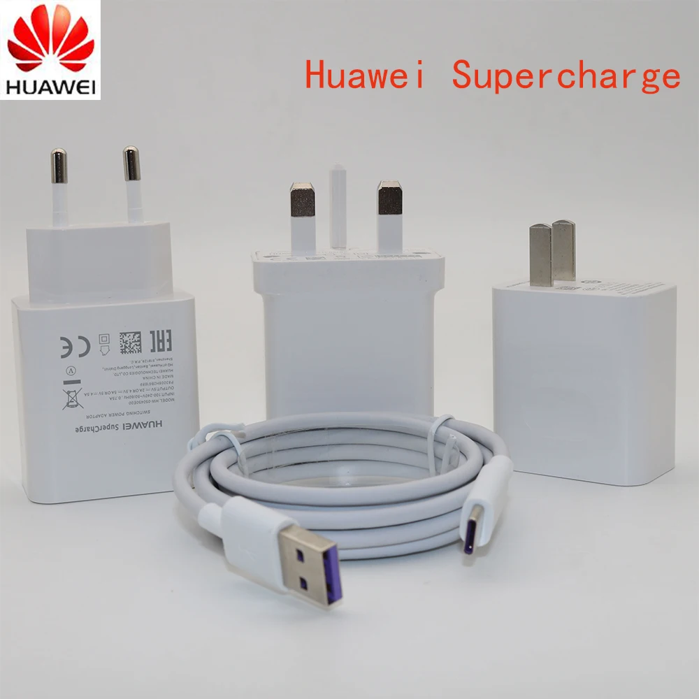 Huawei P20, зарядное устройство,, 5 В, 4,5 А, Usb адаптер для настенной зарядки, Тип C, кабель для передачи данных для Honor 9 10, Note 10/p10 Plus/mate 10 Pro