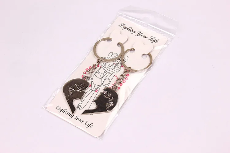 Teacher's Day Gift Couples A Pair of Buckles Creative Gifts Alloy Key Ring Variety Style Can Be Mixed Batch