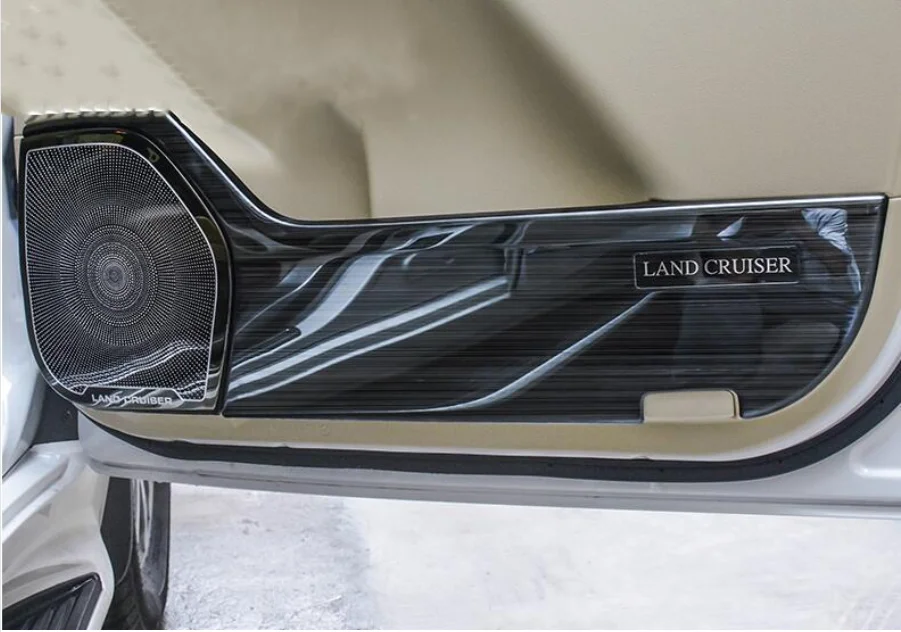 Нержавеющая сталь для Toyota 2008- land cruiser Двери kick pad LC200 kick пластина, рог крышка модификация автомобиля для укладки волос