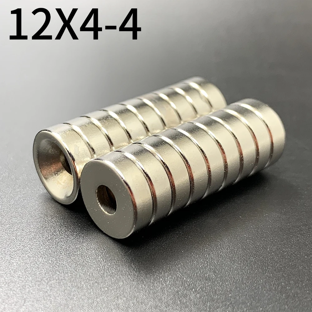 

Неодимовый магнит 12x4-4, Круглый сверхмощный сильный постоянный магнит с 4 отверстиями, N35 NdFeB, imanes