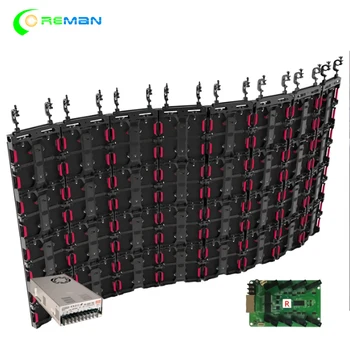 

P3.91 curve led display screen flexible outdoor indoor waterproof ip65 1920hz 500x500 stage led display