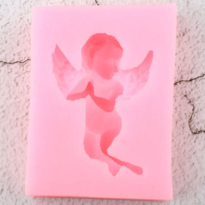 Sugarcraft Angel Детские Силиконовые Формочки DIY помадка для кекса форма для украшения торта инструменты Конфеты Форма для шоколада формы для мастики