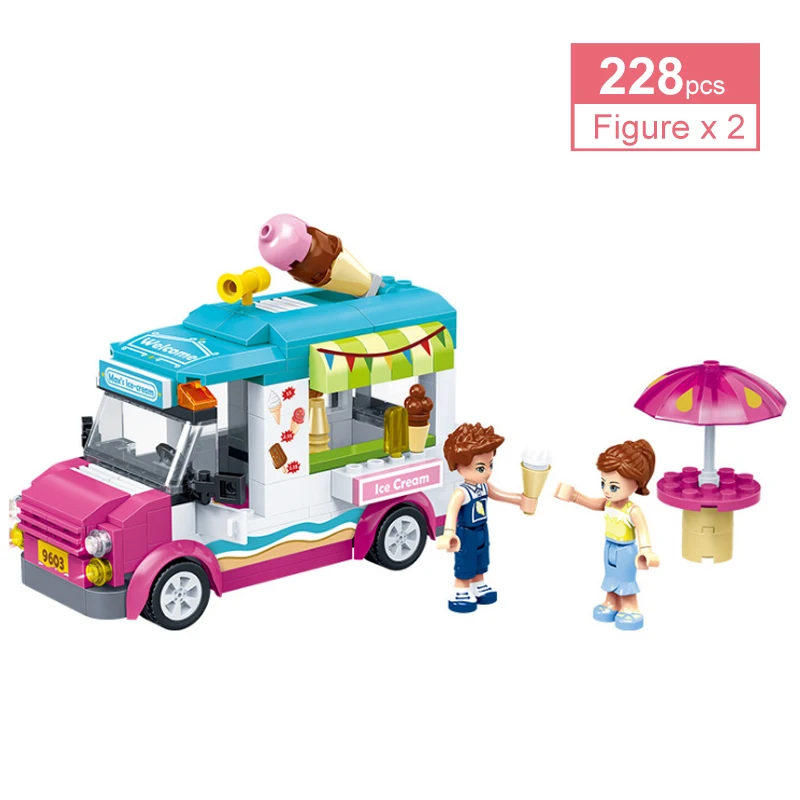 pink ice cream truck toy