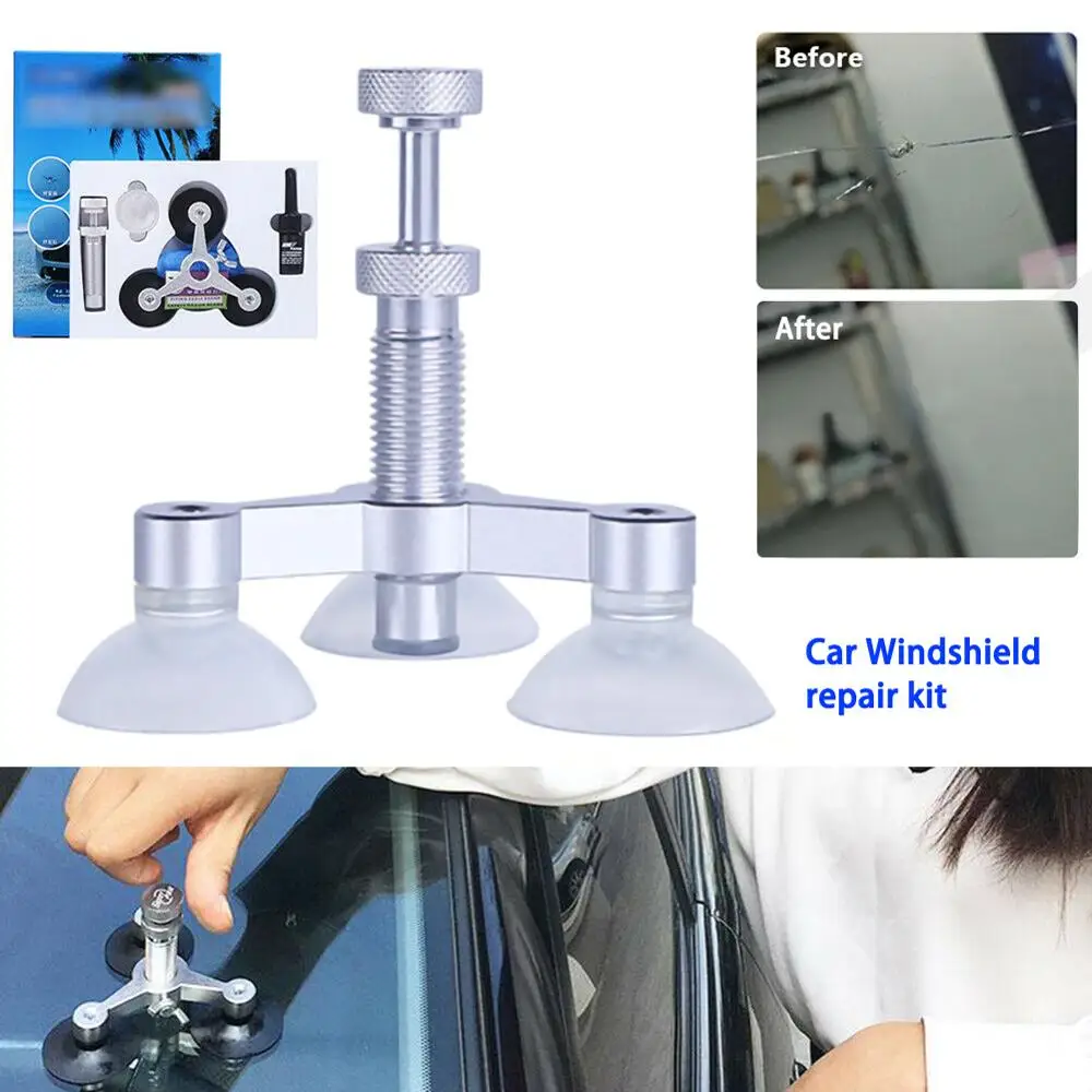 

Aluminum Alloy Car Windshield Glass Crack Chip Windscreen Repair Diy Quick Fix 2ml Repair Liquid Car Auto Glass Repair Tools Kit