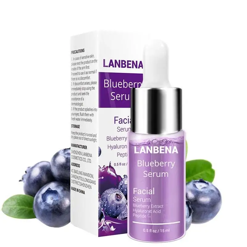 Blueberry Гиалуроновая кислота увлажняющая отбеливающая Сыворотка для лица против подтягивания и старения против морщин L4F6