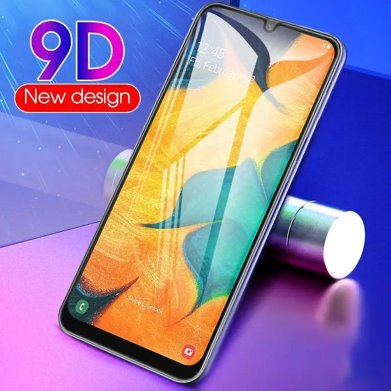 2 шт./лот 9D изогнутая Защитная пленка для экрана для samsung Galaxy A50S A10S M30S A90-5G A10 A70 закаленное Стекло и защищенная от царапин пленка для полного покрытия