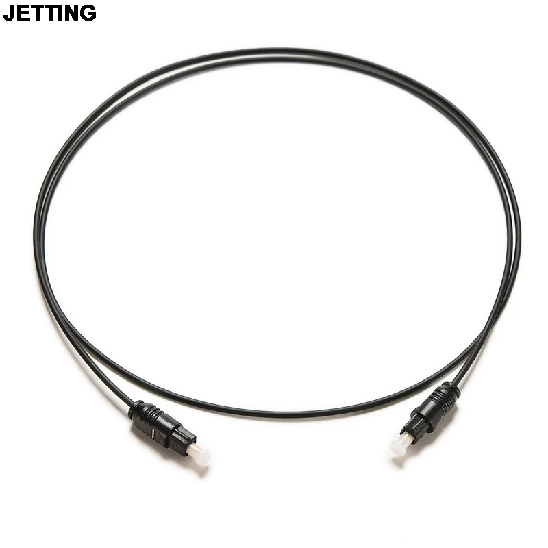 

JETTING 1m 10FT Digital Optical Optic Fiber Toslink connect Audio Cable Converter Cord DVD CD Audio Cable Cord OD 2.2mm