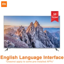 Xiaomi tv 4S 58 дюймов 4K HDR 2 ГБ 8 ГБ Smart tv Голосовое управление встроенный Xiaoai динамик Dolby Audio tv