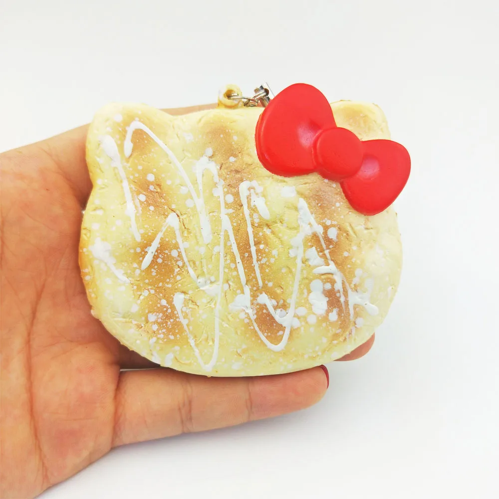Мягкий hello kitty пончик милый обычный медленный отскок мобильный телефон ремешок с подвеской Рождественский подарок для детей Детские игрушки