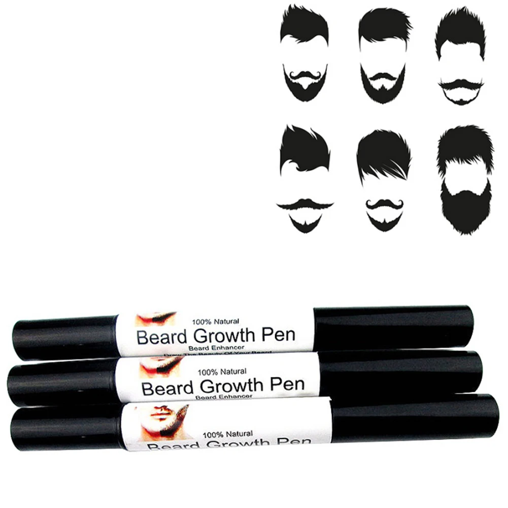 Новое быстрое эффективное лицо, борода для выращивания жидкой ручки для формирования роста, спрей для бороды для роста, форма для рисования