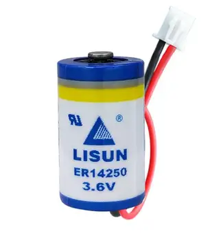

10PCS ER14250 lithium battery 3.6V 1 / 2AA with plug 14250