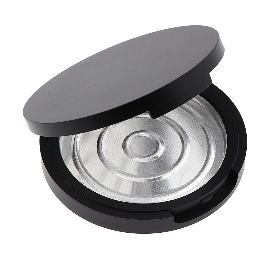 2Pcs Empty Jar Makeup Pressed Powder Container Cosmetic Storage Tin Shading Powder Box Case Eyeshadow Pan Blusher Palette