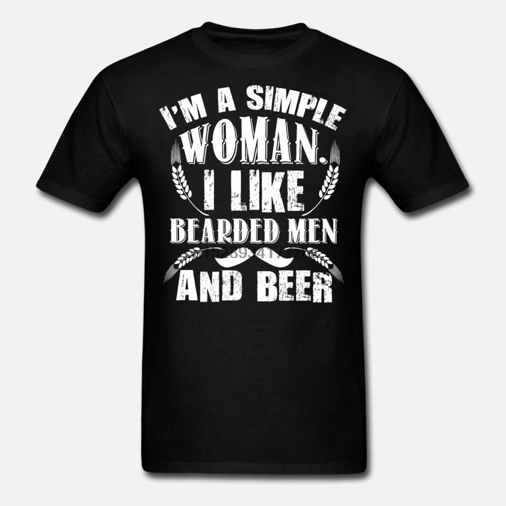 Мужская футболка I Like Bearded men And Beer футболки женские футболки|Футболки| |